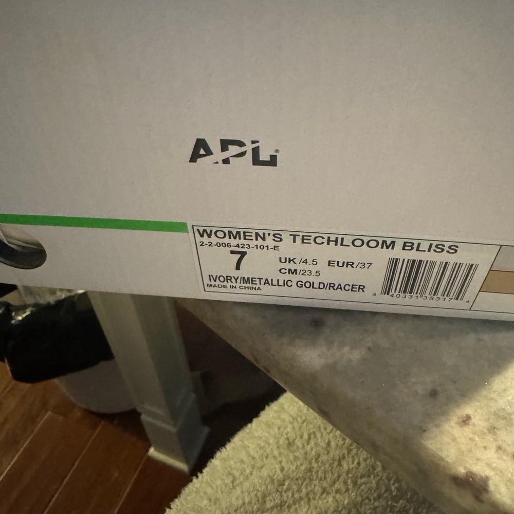 APL Ivory and Gold TechLoom Bliss Sneakers - Picture 7 of 10